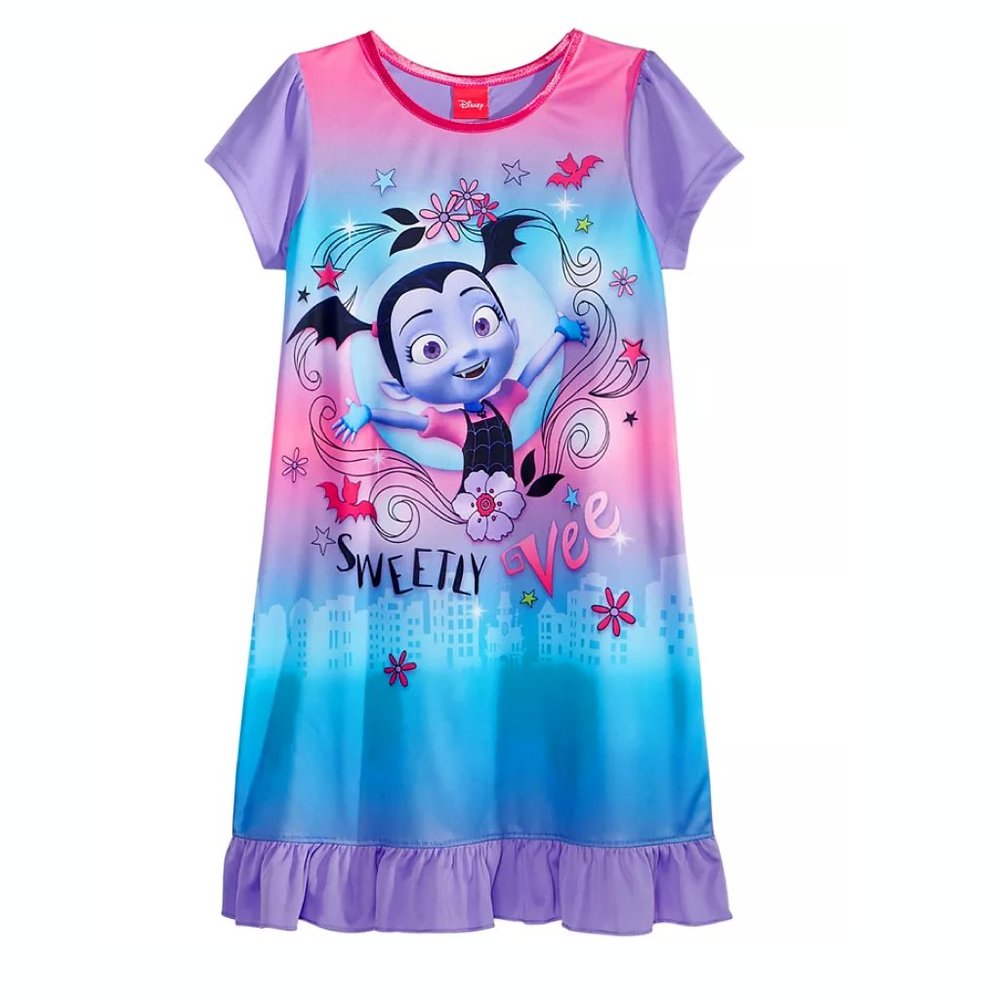 Vampirina Sweetly Vee Disney Ruffle Girls Nightgown Pajama 3T - Picture 2 of 2
